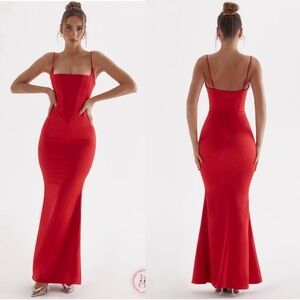 House of CB Red Maxi Dress